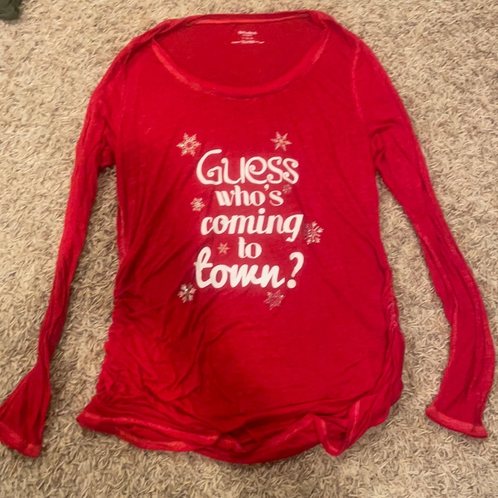 Christmas maternity shirt